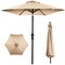 Best Choice Products 10ft Outdoor Steel Market Patio Umbrella w/ Crank, Tilt Push Button, 6 Ribs